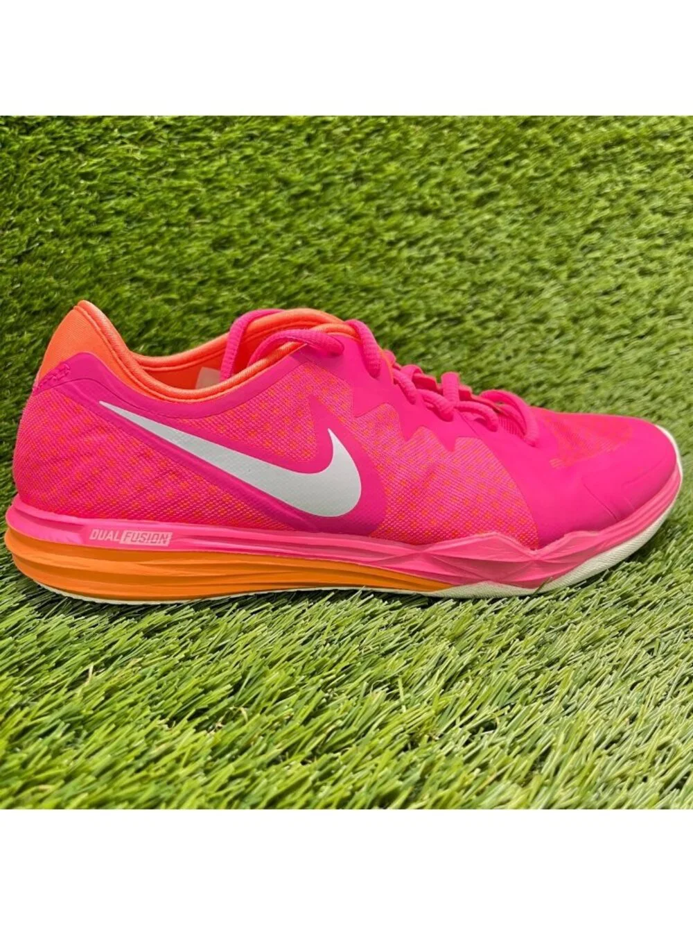 Nike Dual Fusion Trin 3 Womens Size 6.5 Pink Athletic Running Shoes Sneakers